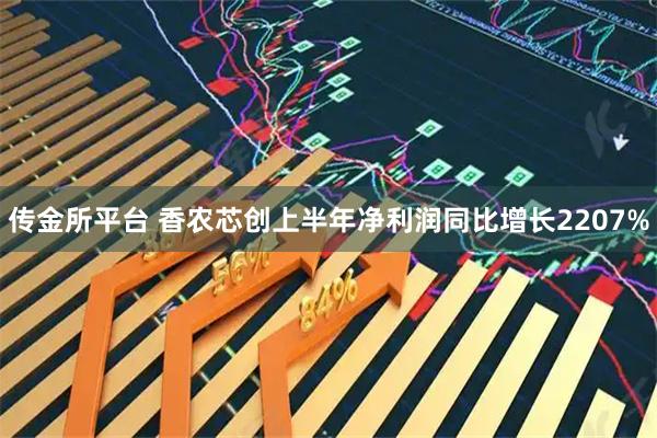 传金所平台 香农芯创上半年净利润同比增长2207%